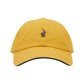 Polo 6 Panel Metal Pony Peak – Mustard Yellow | Adjustable Baseball Cap